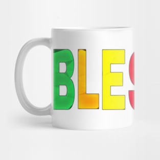 Blessed- Block - Front Mug